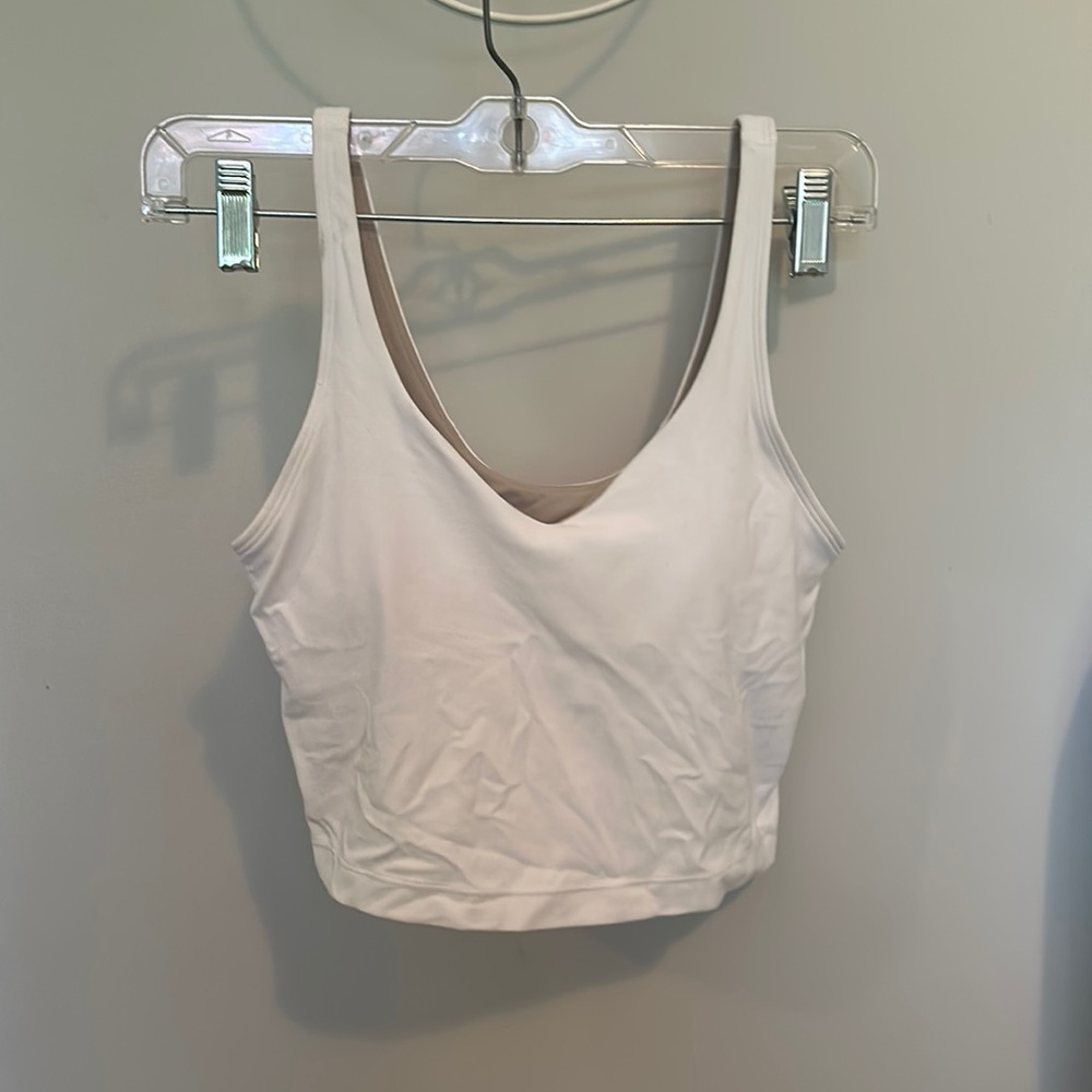 Lululemon White Align tank.